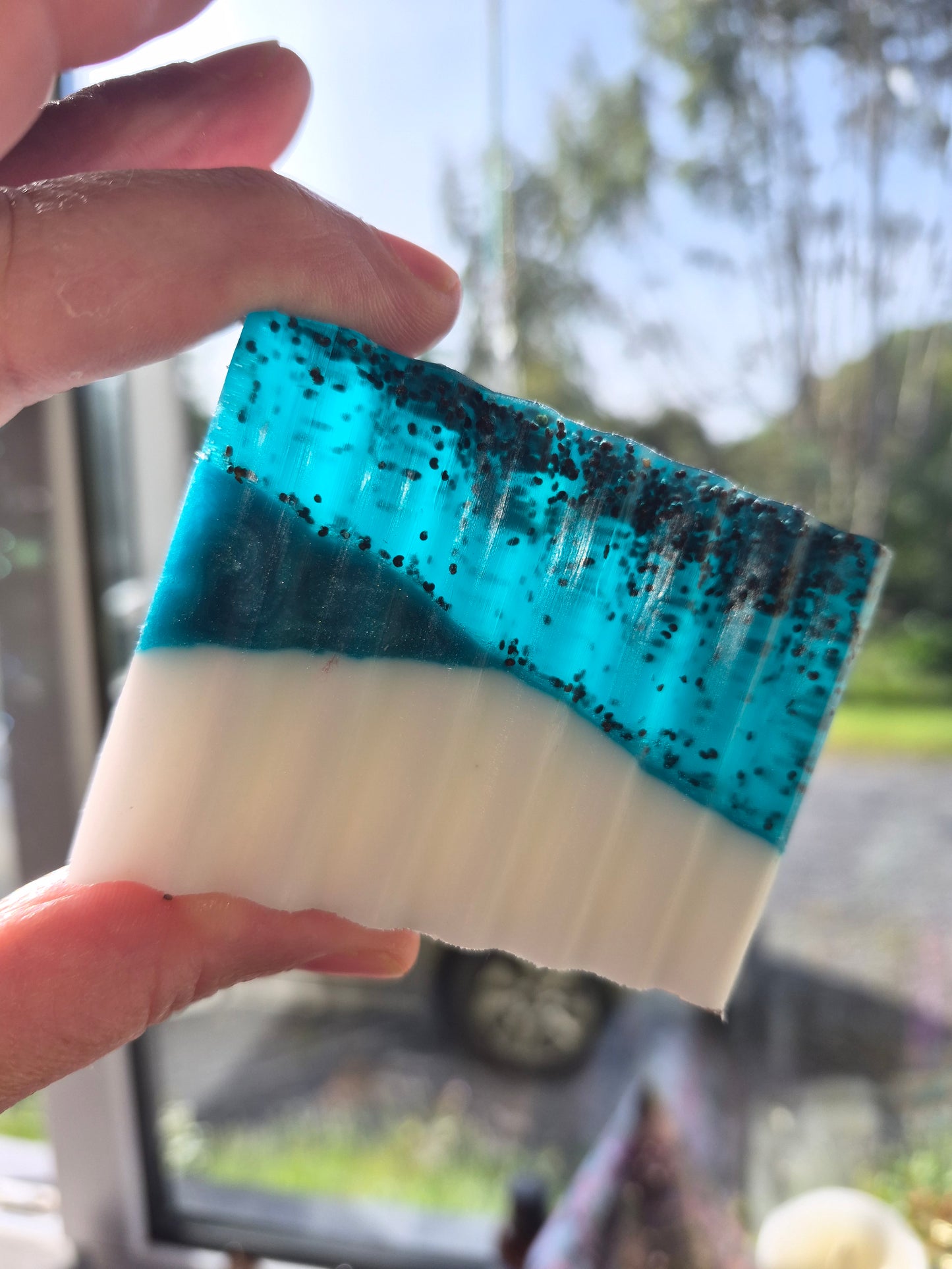 Lime and Peppermint soap on a rope 80-100g