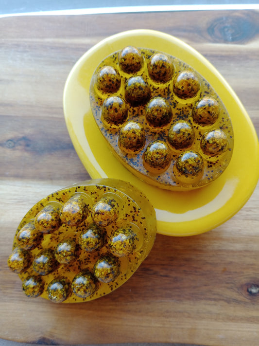 Lemon Poppyseed Scrubby Soap