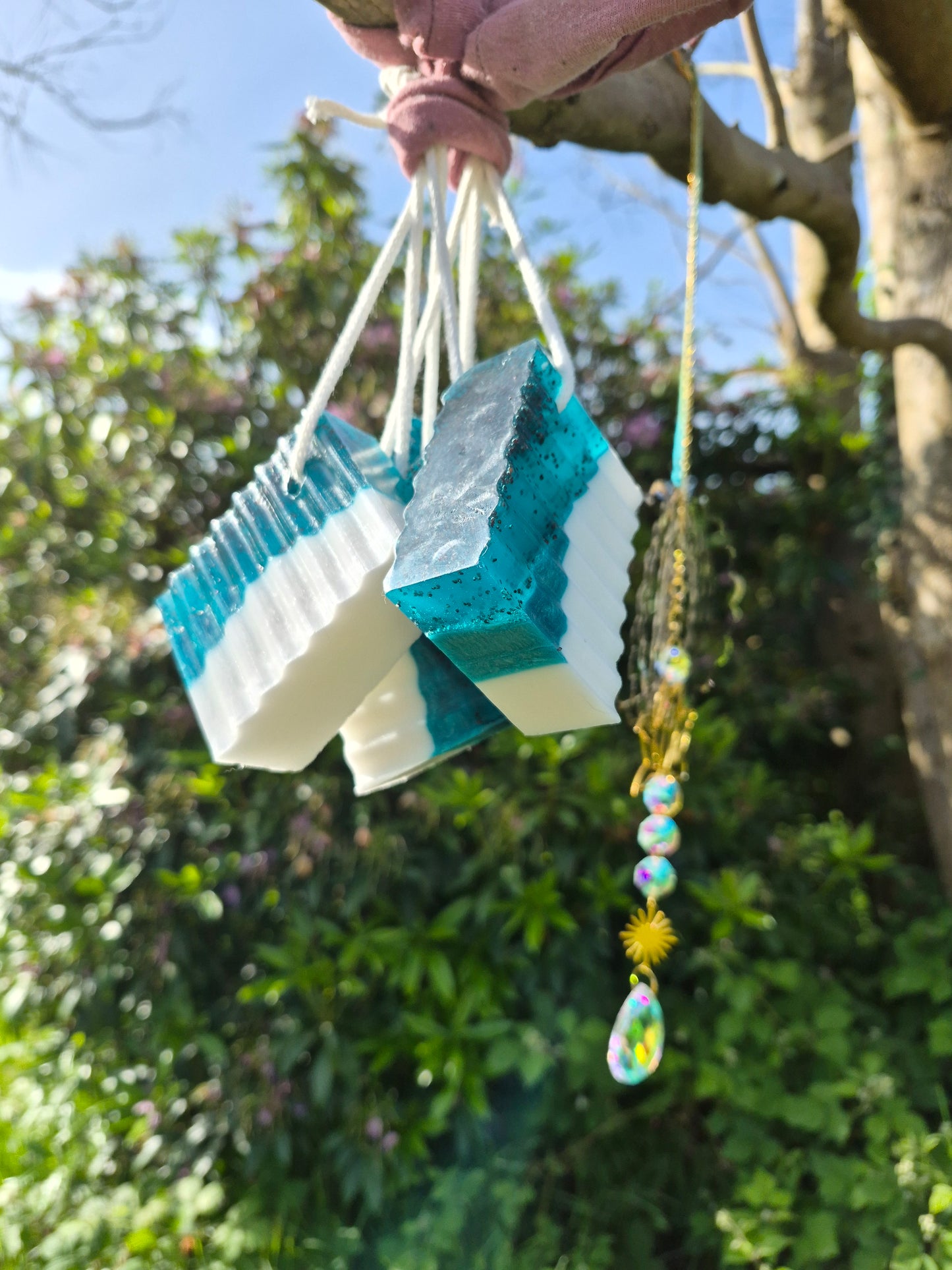 Lime and Peppermint soap on a rope 80-100g