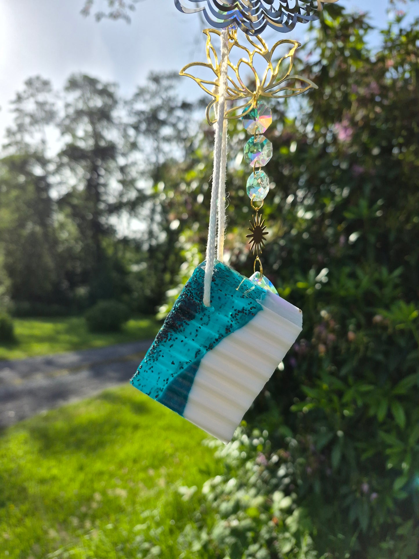 Lime and Peppermint soap on a rope 80-100g